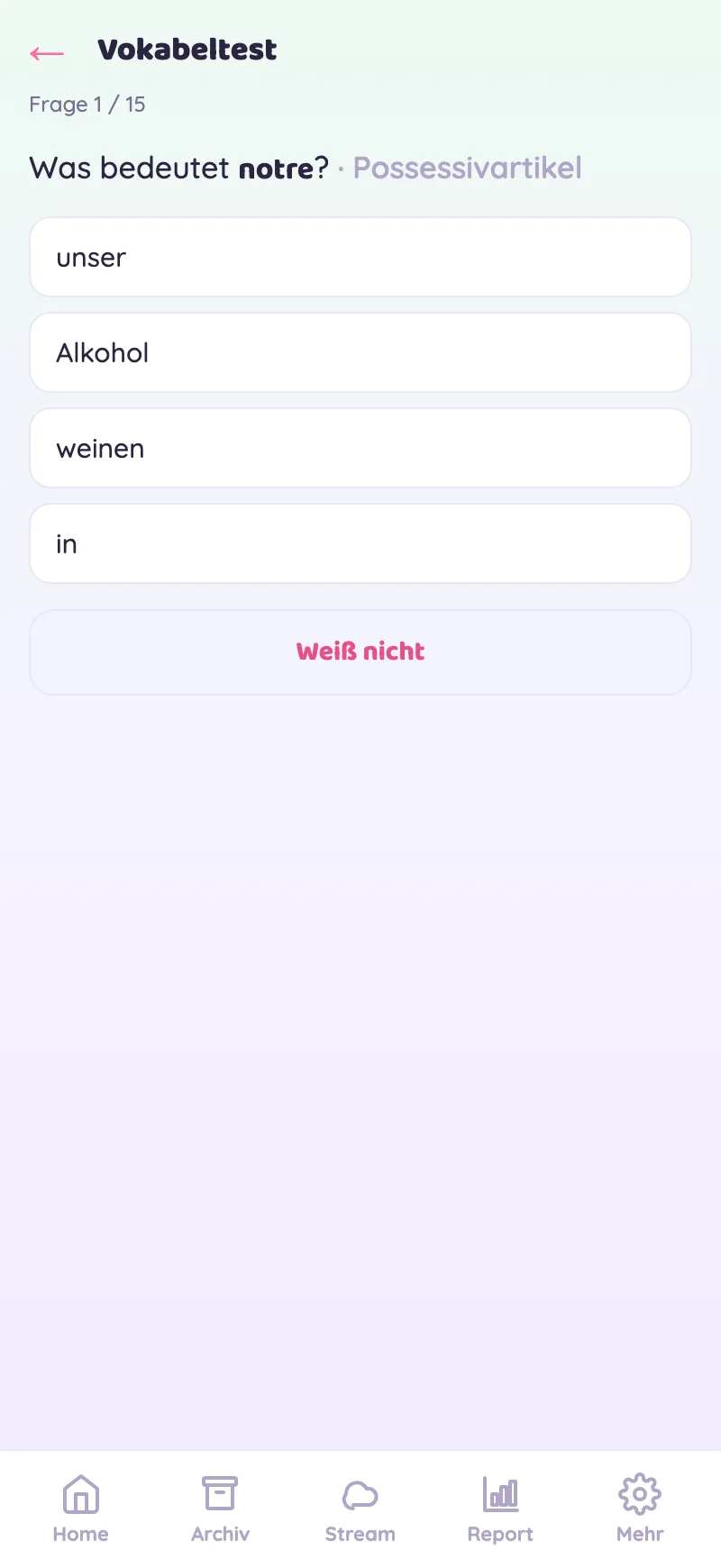 Vokabeltest
